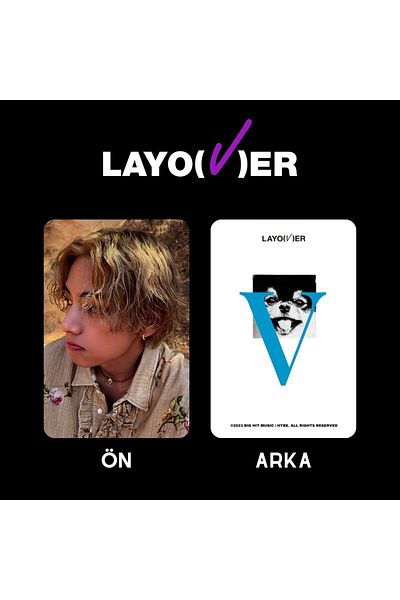 Kpop Dünyasi BTS V ''Layover'' Blue PC Set