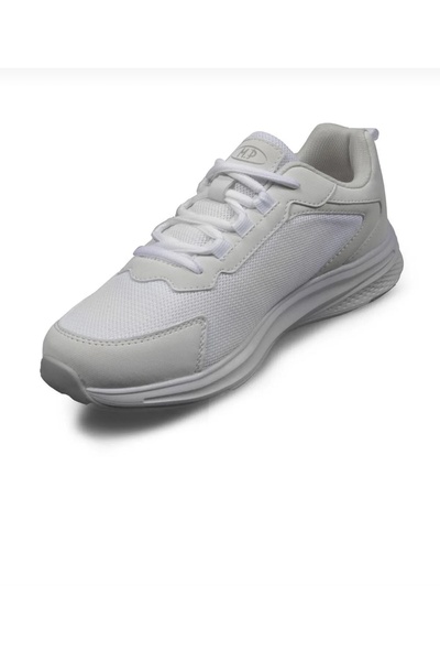 M.P. MP 1047 Unisex Beyaz Bağcıklı Ortopedik Yürüyüş Sneaker Günlük Spor Ayakkabısı