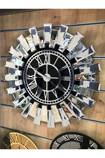 İK mimarlık Art Mirror Elite piyano Aynalı Saat 80 Cm