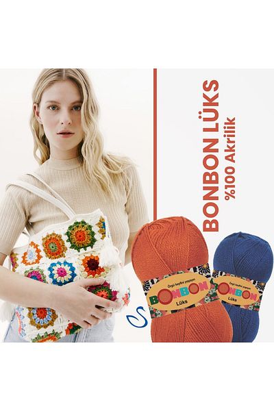 NAKO Bonbon Luxury Knitting Yarn 1 Τεμάχιο Λευκό 98200