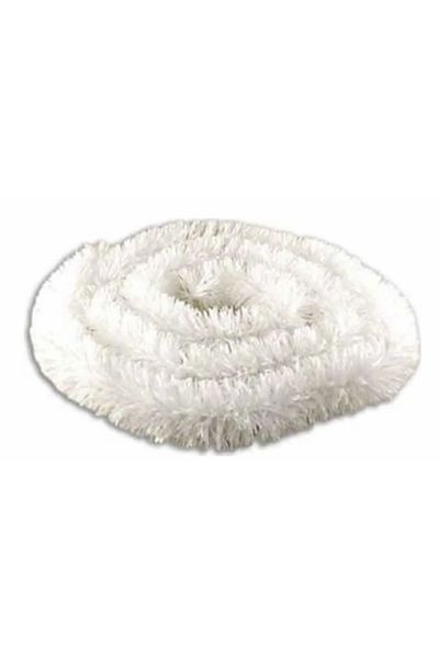 Deniz Party Store White New Year Garland Glitter Tree Ornament Medium Size 5 Cm 2 M 1 Piece