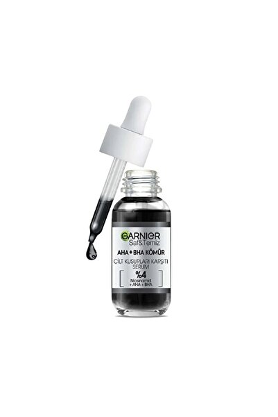 Garnier Siyah Serum AHA BHA - Cilt Kusurları Karşıtı, Peeling Etkili - 30 ml ...