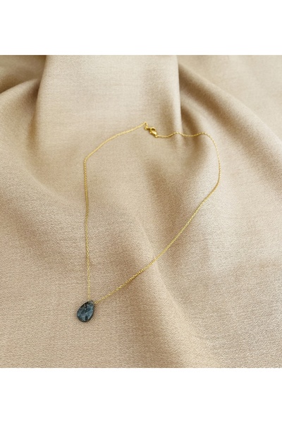 RM Bijuteri Zarif Damla Taş Gold Kolye