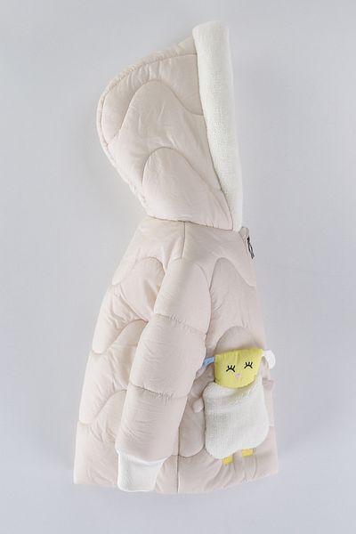PODIUM GYM Special Series Trendy Cute Lamb Plush Hooded Winter Baby Girl Coat