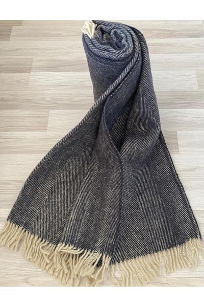 Selin Gençev Home 100% Pure Wool Scotch Knee Pad - Tv Blanket 130x170 & Wool Blanket - 100% Pure Wool - Wool