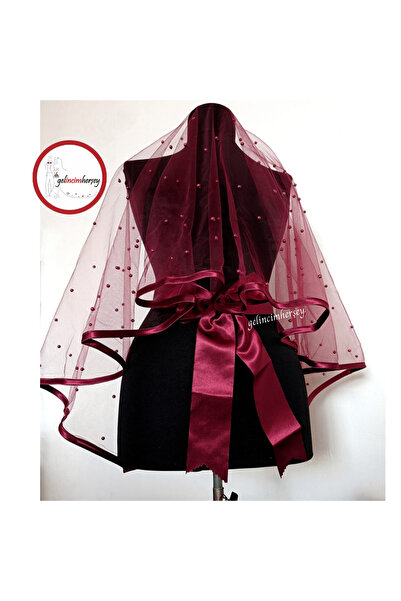 Gelincimherşey İncili biyeli Duvak Açık Eldiven Kuşak seti