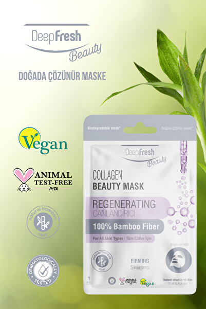 Deep Fresh Sıkılaştırıcı Kağıt Maske 3 Adet | Collagen | Canlandırıcı