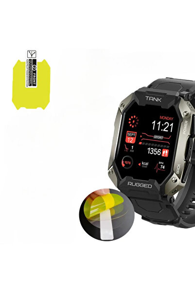 Şıktek Smart Watch Tank Kospet Tank M1-M1Pro Tank C20 Tank 5ATM Uyumlu Ekran Koruma Camı