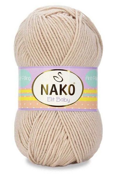 NAKO Elit Baby 5-Piece Hand Knitting Yarn 1204 honey