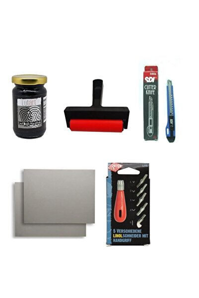 Art Tone Linol Başlangıç Seti Basic Set + linol+esddee oyma aleti+esddee make...