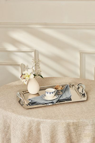 Emsan Merina Tea Tray Platinum