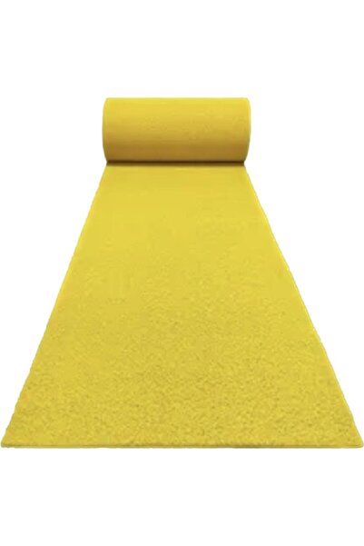 ÖZBALBAN Kıvırcık Paspas Kaymaz Paspas 14 Mm Sarı Yolluk Antibakteriyal Hijyenik