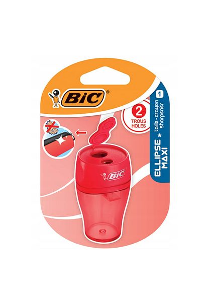 Bic مبراة إليبس ماكس المزدوجة مع قادوس