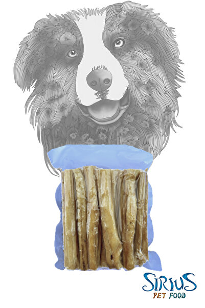 Sirius Pet Food Bully Stick Braided 500 gr - Dana Penisi Örgü 500 Gr. Süper A...