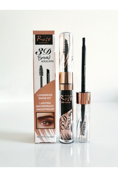 Roesıa Rose Cosmetics Rose 3D Brow Kaş Maskarası - Uzun Ömürlü Kaş Kiti