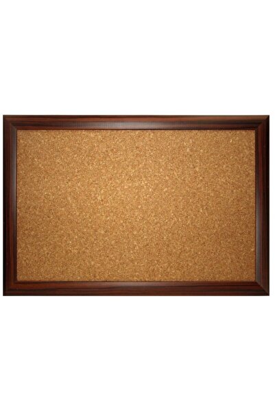 AKYAZI 60x90 cm Safari Ahşap Çerçeveli Mantar Pano