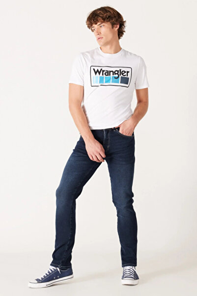 WRANGLER Slim Fit Texas Regular Waist Dark Blue Men's Jeans