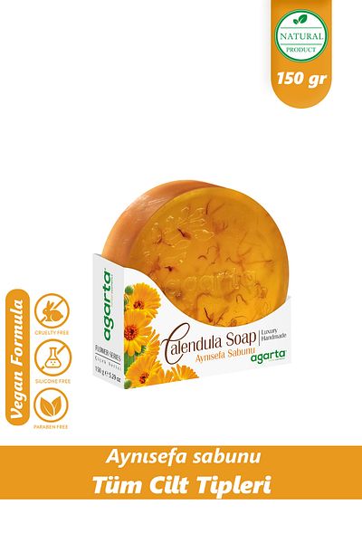 Agarta 150 Gr Natural Calendula Soap