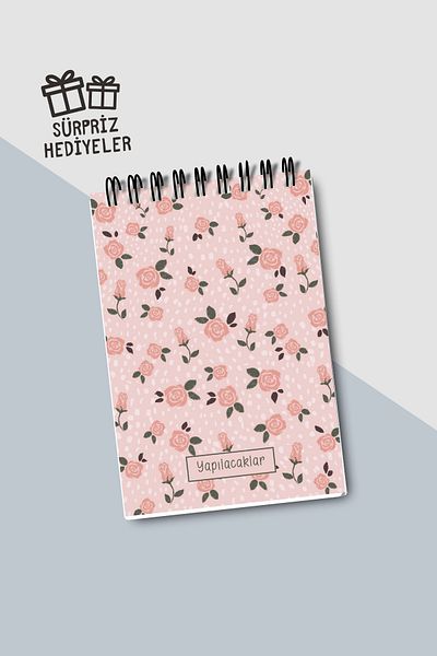 Eldesen Tasarım Do List A6 Notebook with Flexible Cardboard Cover, Mini Notebook