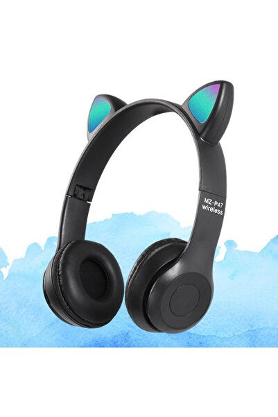 Mmctech Kedi Kulağı Bluetooth Kablosuz Kulaklık Işıklı Rgb Çocuk Oyun Kulaklı...