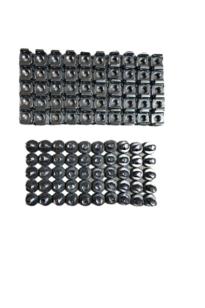 Acil Pano Rack Kabinet M6 Kafes Somun Ve Vida Seti 50 Adet.