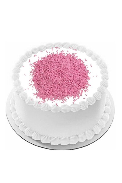 MY Yenilebilir Pasta Süslemesi Pembe Vermicelli 40 gr Gelecek