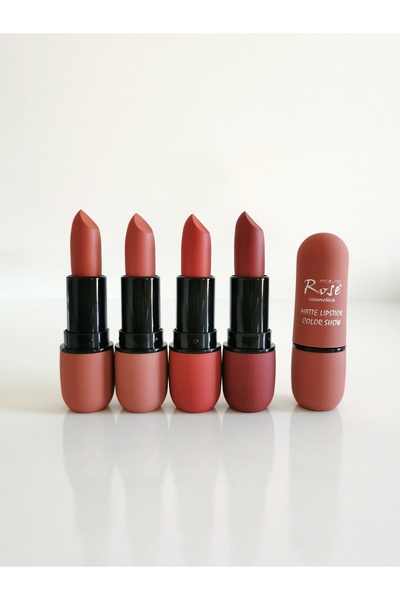 Cosha Beauty Rose 4'lü Kadife Model Ruj Serisi