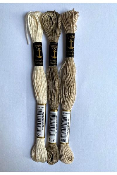 Anchor Mouline 3-Piece Tapestry Cross Stitch Embroidery Rope Sets