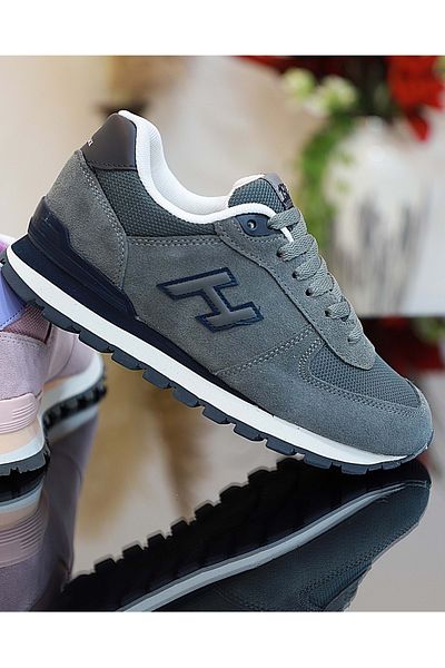 Hammer Jack 1743-Peru Γνήσιο Δερμάτινο Ανατομικό Eva Sole Unisex Sneakers Παπούτσια ΓΚΡΙ