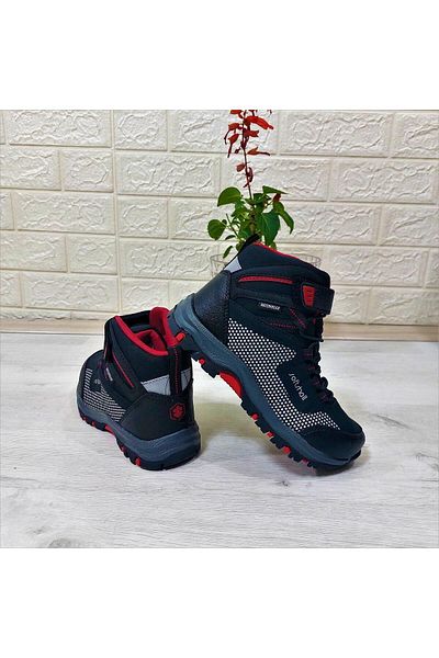 lumberjack Fuller Hi Black Waterproof Softshell Kids Boots