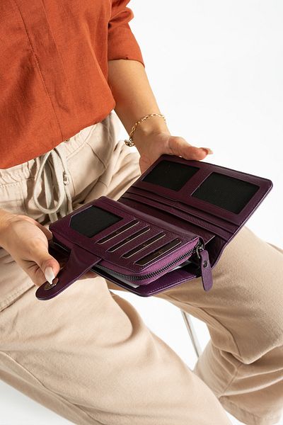 Grande 2723 Genuine Leather Women's Card Holder, Paper & Coin Compartment Model Stylish Card Holder Wallet DAMSON