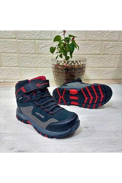 lumberjack Fuller Hi Black Waterproof Softshell Kids Boots