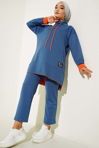 VOLT CLOTHİNG Women's Barcode Emblem Double Suit