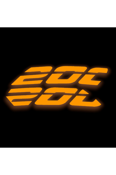 YAMANB Pulsar Ns200 Sticker 200 Text Sticker Ns 200 Warehouse Label REFLECTIVE ORANGE