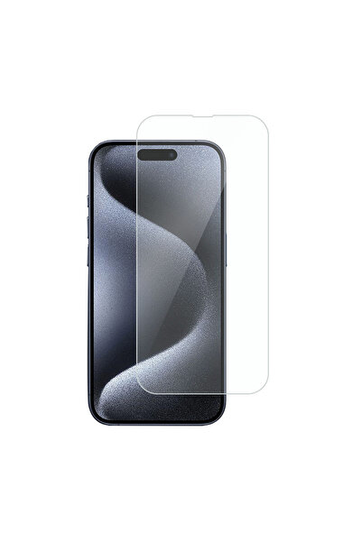 Dexmon iPhone 15 Pro Max Uyumlu Ekran Koruyucu Şeffaf Temperli Kırılmaz Cam D...