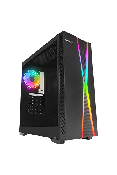 Rampage X-max 1*120mm Fan Tempered Camlı Gaming Oyuncu Kasası