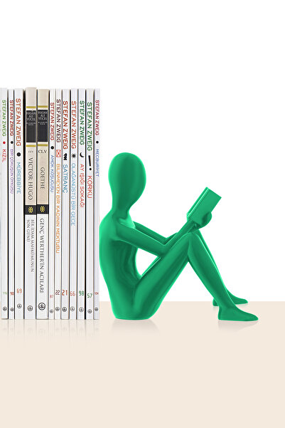 BCOVERART Tasarım Kitap Tutucu-Kitap Desteği Okuyan Adam-Ev Ve Ofis Dekoratif Aksesuar Obje-Tekli