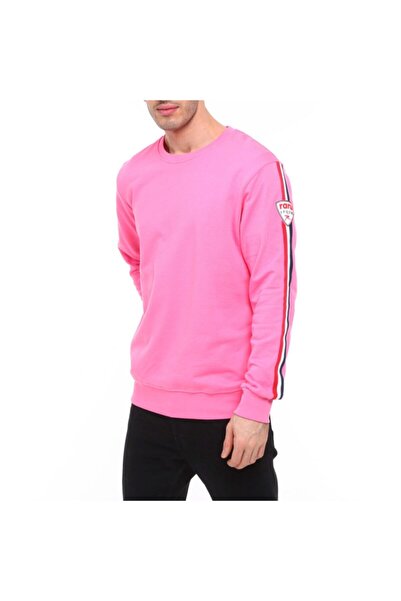 raru Ανδρικό φούτερ Lorın Φούξια