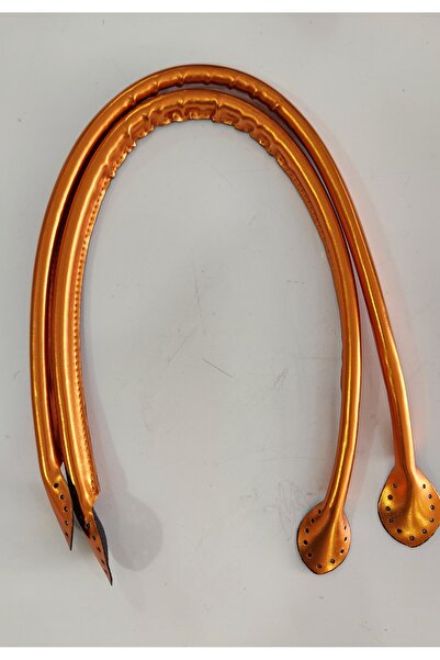 fundahobi علاقة حقيبة بمقبض أنبوبي لامع - برتقالي 58 سم