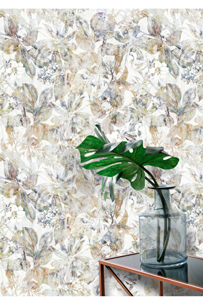 Plustablo Boho Tarzında Çiçekli Yatak Odası Poster Duvar Kağıdı, Çiçekli Duva...