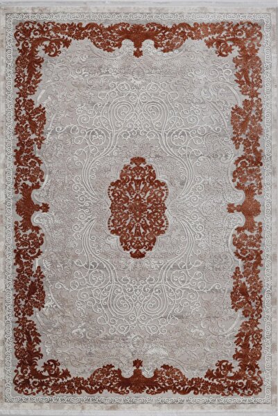 Anatolian Carpet Store ASPENDOS KLASİK 4191T GRİ-TERRA AKRİLİK MAKİNA HALISI