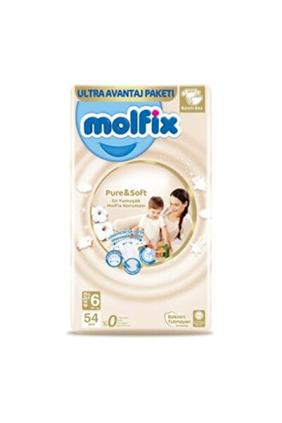 Molfix Molfıx Pure&Soft Ultra Avantaj 6 Beden Xl 15+ Kg 54'Lu ( 5 ADET )