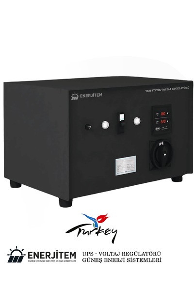 ENERJİTEM Voltaj Regülatörü Statik 15 Kva Monofaze Özel Üretim Çok Sessiz, 15...