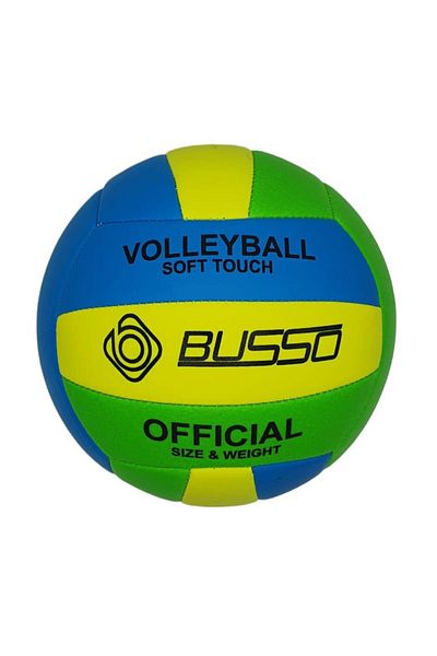 BUSSO SOFT TOUCH VOLLEYBALL (YELLOW-GREEN-BLUE)