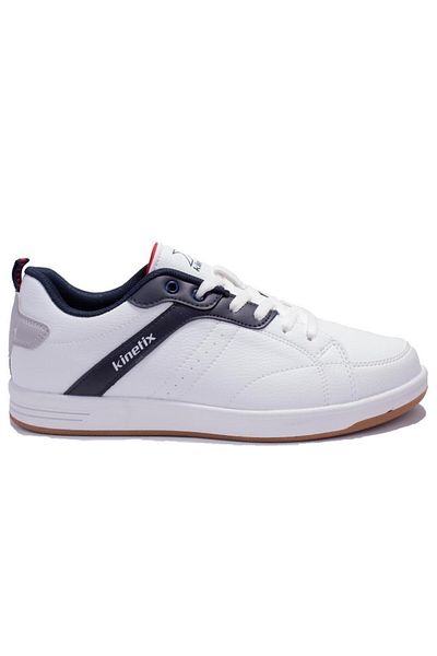 Kinetix Ανδρικά αθλητικά παπούτσια Rabon Pu White Navy Blue Orthopedic Daily