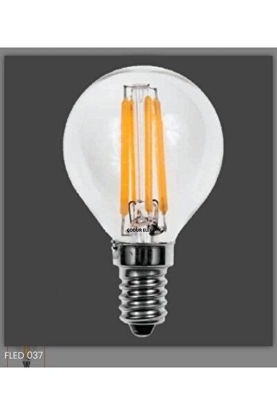 Osaka Light 4w = 40w Eşdeğer 6500 Kelvin Beyaz ışık E14 Duylu G45 Flamanlı Şeffaf Top Led Ampul 460 Lm E Enerji