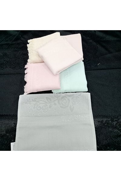 AYHOME Комплект кухненски кърпи с бродерия от 6 броя, бродирани с етамин, 50 x 30 см, кърпа за зестра