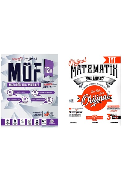 Orjinal Orijinal Mikro 12. Sınıf Matematik MÖF Mikro Fasiküller-12 Sınıf Orijinal Matematik Soru Bankası