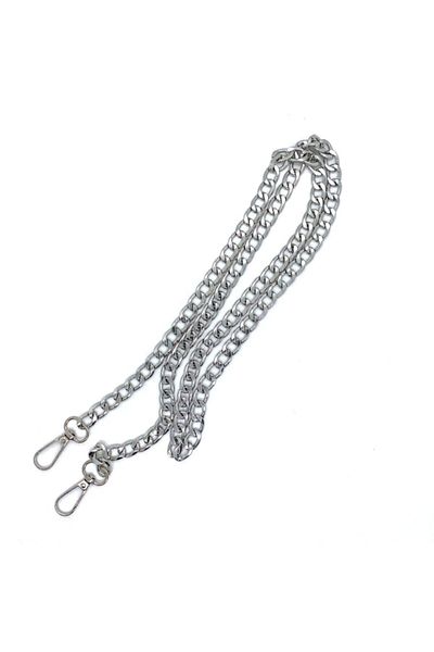 Yüncü Kız Mâner pentru geantă cu lanț metalic argintiu (1,20 cm)