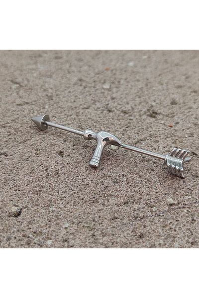 Liva 316L CERRAHİ STEEL BRIDGE PIERCING
